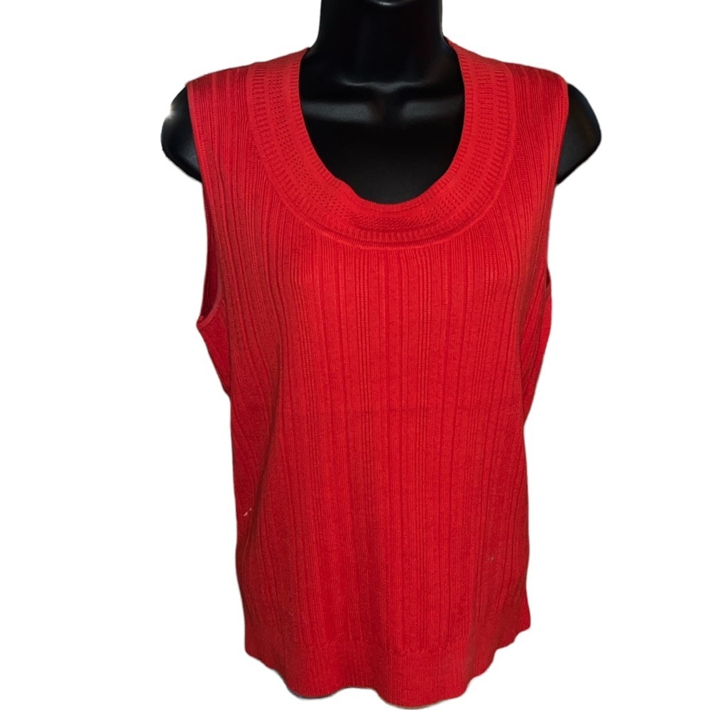 Jones & Co Burnt Redish Orange Blouse